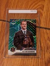 Peyton Manning autographed card w/coa