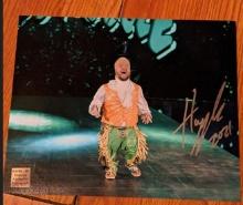Hornswoggle autographed photo with coa sticker