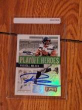 Russell Wilson autographed card w/coa