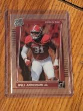 2023 Panini Chronicles Clearly Donruss #36 Will Anderson Jr. Crimson Tide