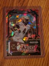 Zay Flowers 2023 Prizm Draft Picks Student Orientation Red Ice RC #SO-15