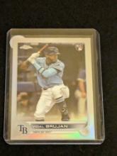 2022 TOPPS CHROME REFRACTOR VIDAL BRUJAN Refractor RC TAMPA BAY RAYS #134