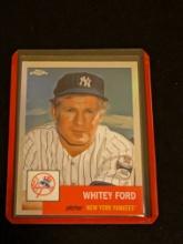 Whitey Ford 2022 Topps Chrome Platinum Anniversary #297 Prism Refractor Yankees