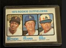 1973 Topps #606 Gary Matthews / Tom Paciorek / Jorge Roque Rookie