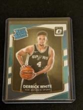 2017 2018 Optic Derrick White Rated Rookie Blue