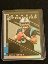 Will Grier Patch 2019 Donruss Optic silver Refractor