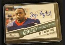 208/999 SP 2010 Playoff Prestige Draft Picks Rights Seyi Ajirotutu #292 Rookie Auto RC