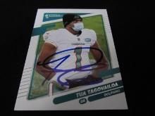 Tua Tagovailoa Signed Trading Card RCA COA