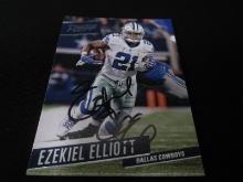 Ezekiel Elliott Signed Trading Card SSC COA