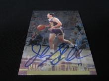 John Stockton signed basketball card COA