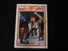 Mark Price signed basketball card COA