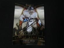 Derrick Henry signed football card COA