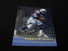 Edgerrin James signed football card COA