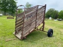 Livestock unload chute