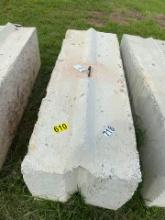 Heavy duty concrete barrier 6ftx2ftx3ft