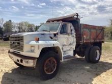 1991 FORD F700 DUMP TRUCK