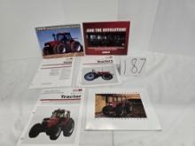 9 pc caseIH tractor brochures in envelope