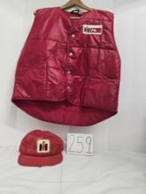 Protexall large quilted vest IH patch with IH mesh hat