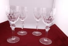4 - Waterford Crystal Wine Glasses