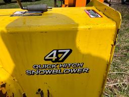 JOHN DEERE 48" SNOW BLOWER