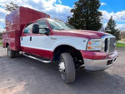 2005 FORD F350 4X4 UTILITY BODY TRUCK