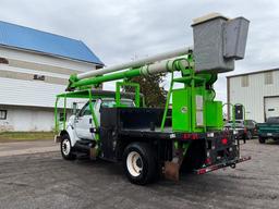 2007 FORD F750 NON CDL REAR MOUNT BUCKET TRUCK. AERIAL LIFT AL62