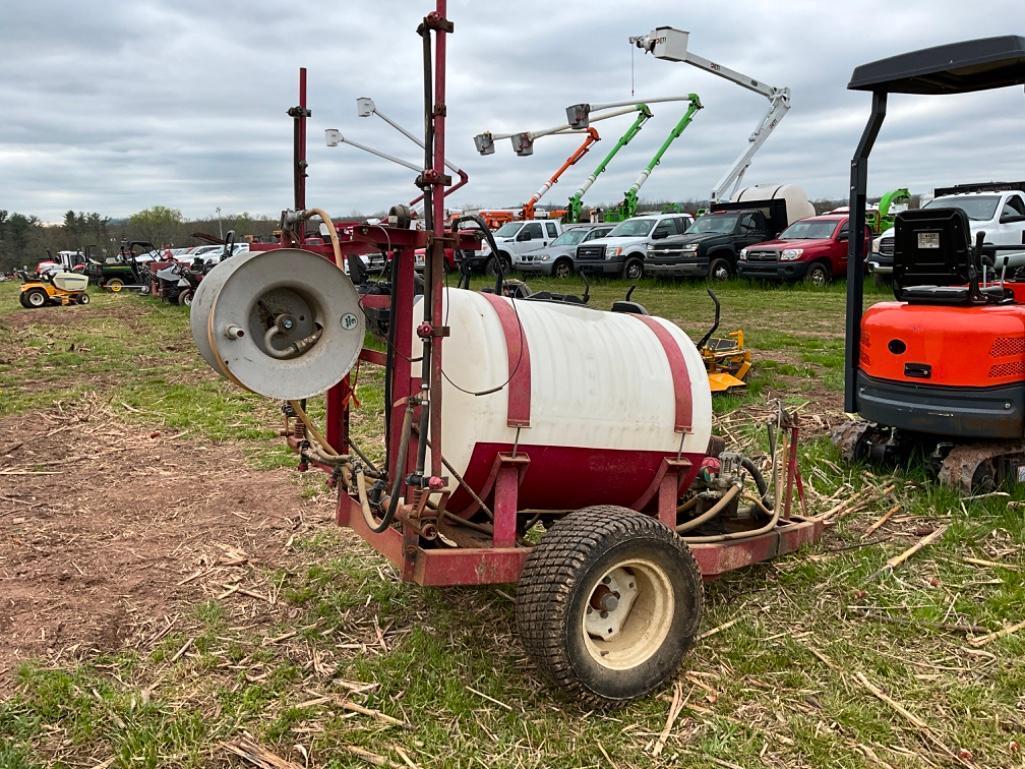 TRAILER MOUNTED SPRAYER WITH 5HP GAS ENGINE