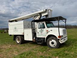 1998 INTERNATIONAL 4700 FORESTRY BUCKET TRUCK