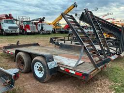 2001 PEUGEOT UTILITY TRAILER WITH FOLD DOWN RAMPS