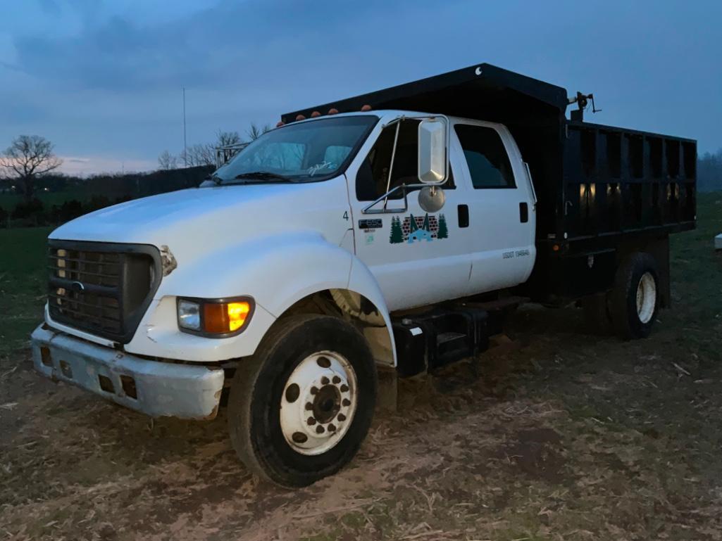 2001 FORD F650XL 2001 FORD F650XL LANDSCAPE DUMP TRUCK