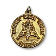 Kennedy Space Center Florida Lunar Module 14K Gold Pendant Charm