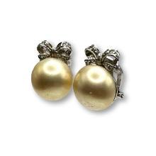 Sterling Silver Faux Mabe Pearl Earrings