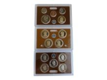 Lot of 3 - 2014 US Mint Silver Coin Sets