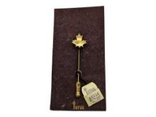 Maple Leaf Stickpin by Trifari