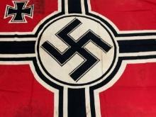 WWII GERMAN NAVY VERY LARGE SIZE KRIEGSMARINE BATTLESHIP FLAG