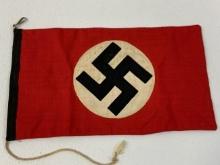 RARE NAZI GERMANY EARLY SS CAR PENNANT FLAG