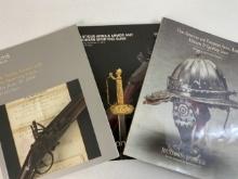 ANTIQUE ARMS & ARMOR  AUCTION CATALOGS LOT OF 3