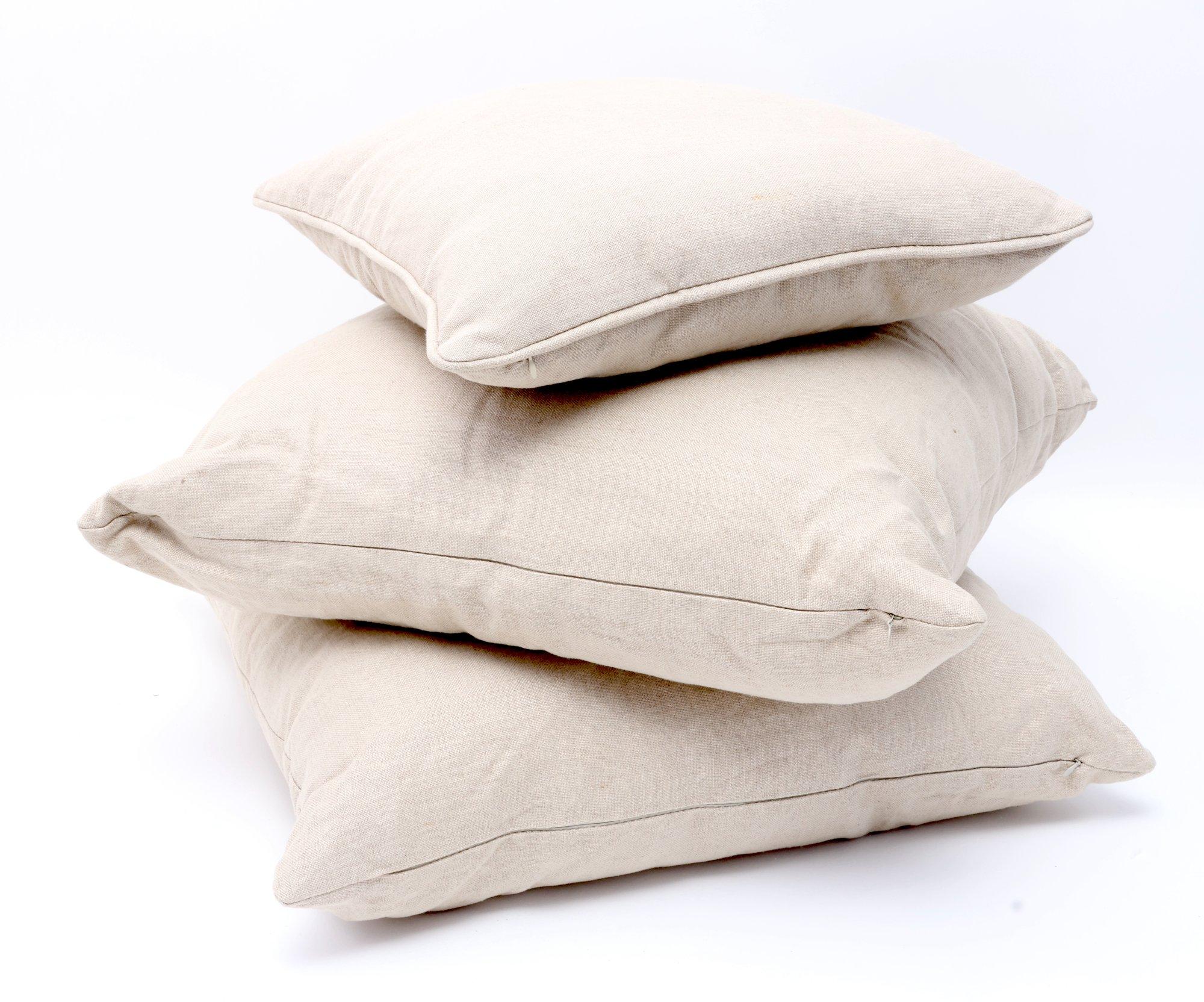 belgian natural linen throw pillows