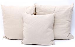 belgian natural linen throw pillows
