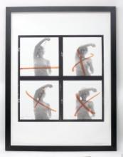 Framed Marilyn Monroe The Last Sitting 1962 By Bert Stern - Contact-sheet red Cross By Marilyn Mo...