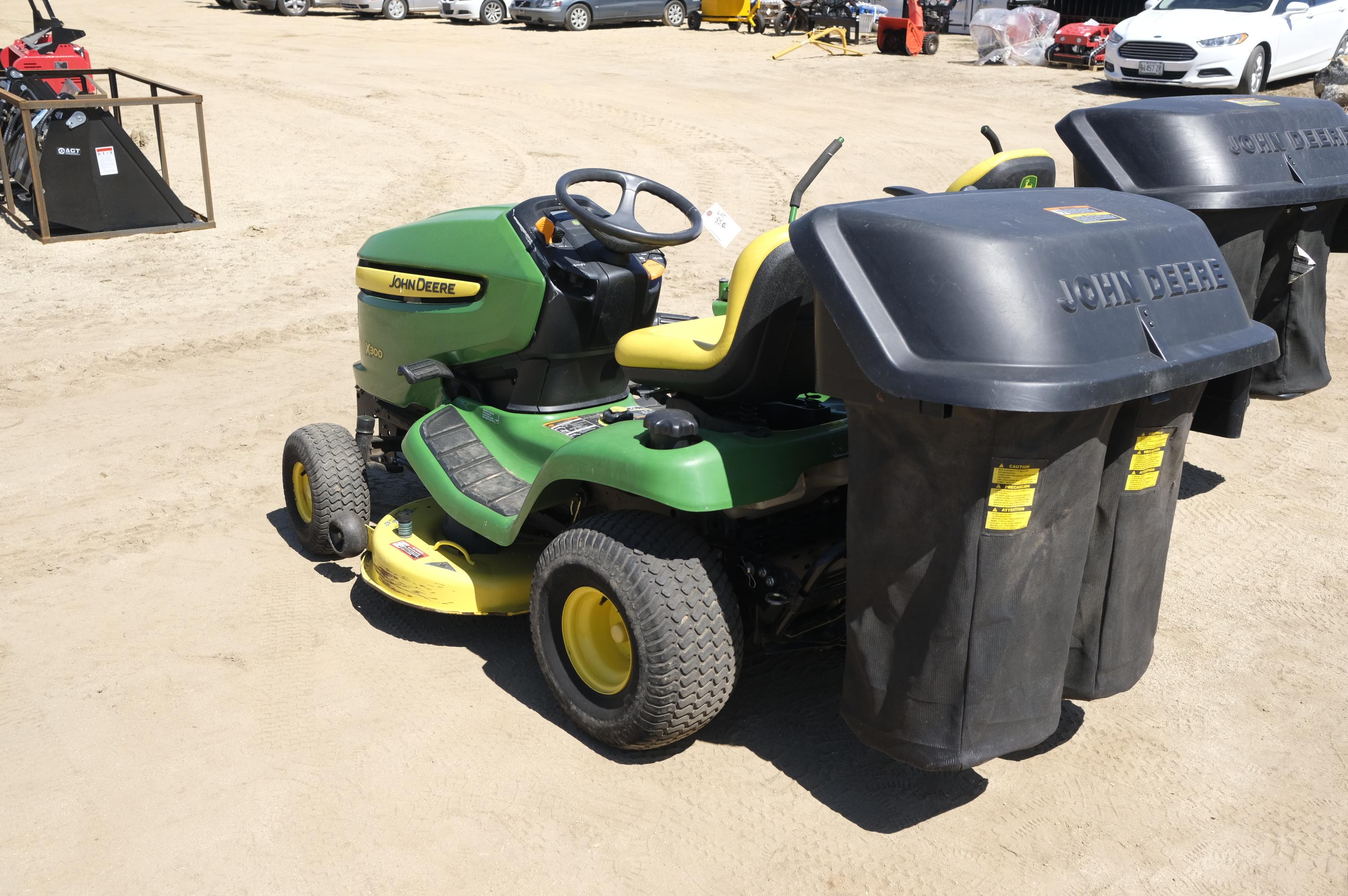 John Deere X300 riding lawn mower