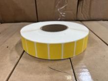 Yellow Stickers 1.5" X 1" W/ 3" Core