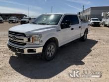 2018 Ford F150 4x4 Crew-Cab Pickup Truck Runs & Moves, Cracked Windshield