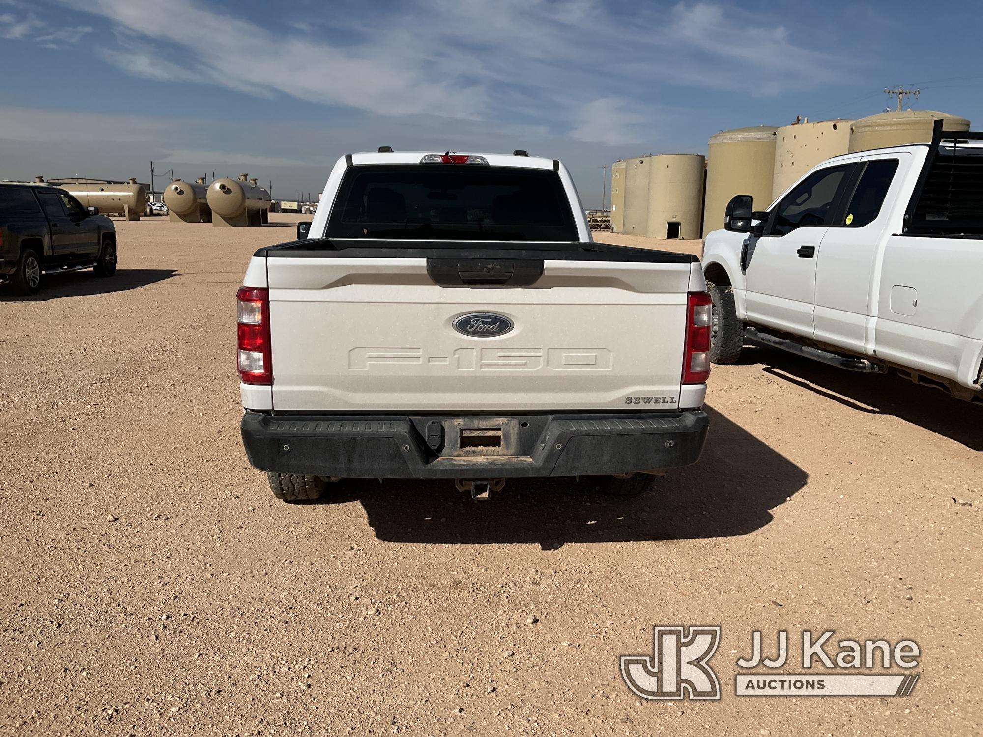 (Midland, TX) 2021 Ford F150 4x4 Extended-Cab Pickup Truck Runs & Drives)  (Per Seller, Runs Rough,