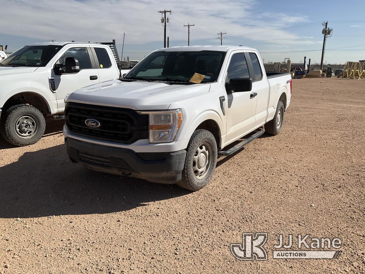 (Midland, TX) 2021 Ford F150 4x4 Extended-Cab Pickup Truck Runs & Drives)  (Per Seller, Runs Rough,