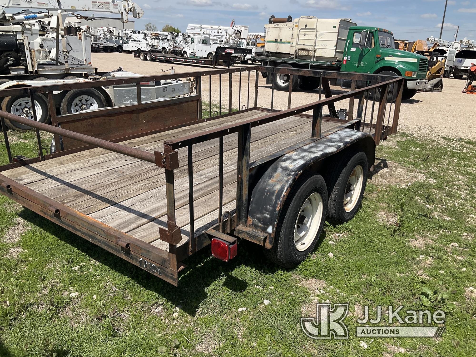 (Waxahachie, TX) 1995 Jones T/A Tagalong Flatbed Trailer, City of Plano Owned No Title