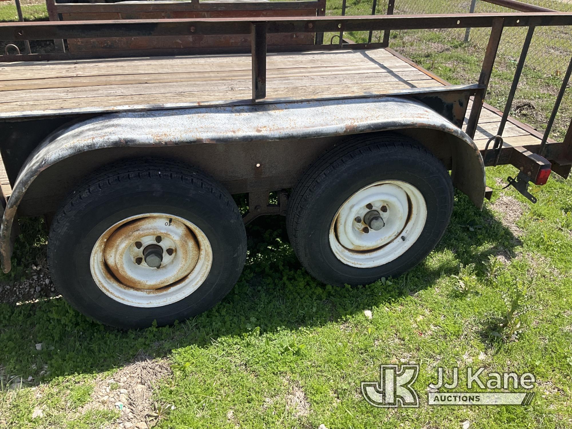 (Waxahachie, TX) 1995 Jones T/A Tagalong Flatbed Trailer, City of Plano Owned No Title