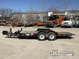 (Des Moines, IA) 2005 Felling FT-12 T/A Tagalong Equipment Trailer, Trailer 24ft x 8ft 5in Deck 15ft