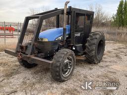 (Oklahoma City, OK) 2005 New Holland TB120 Utility Tractor Runs & Moves) (Jump To Start) (Per Seller