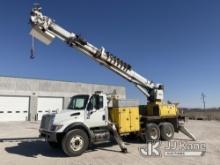 Altec D3055A-TR, Digger Derrick rear mounted on 2007 International 7400 T/A Flatbed/Utility Truck, C